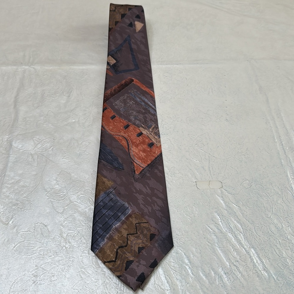 Alberto Serra Men’s TIE - Dark grey multi